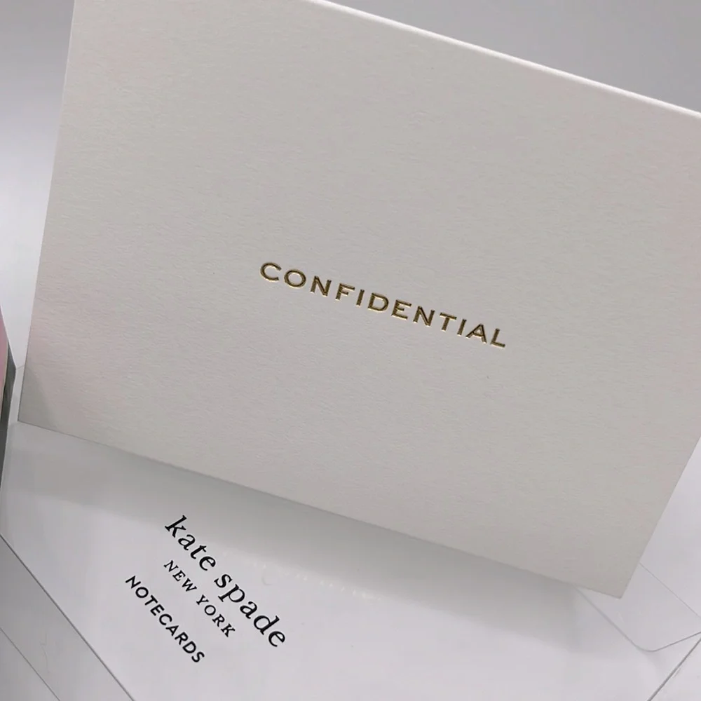 Kate Spade Confidential Note Card Set